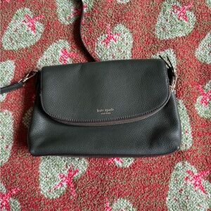 Kate Spade Dark Green Leather Crossbody Bag